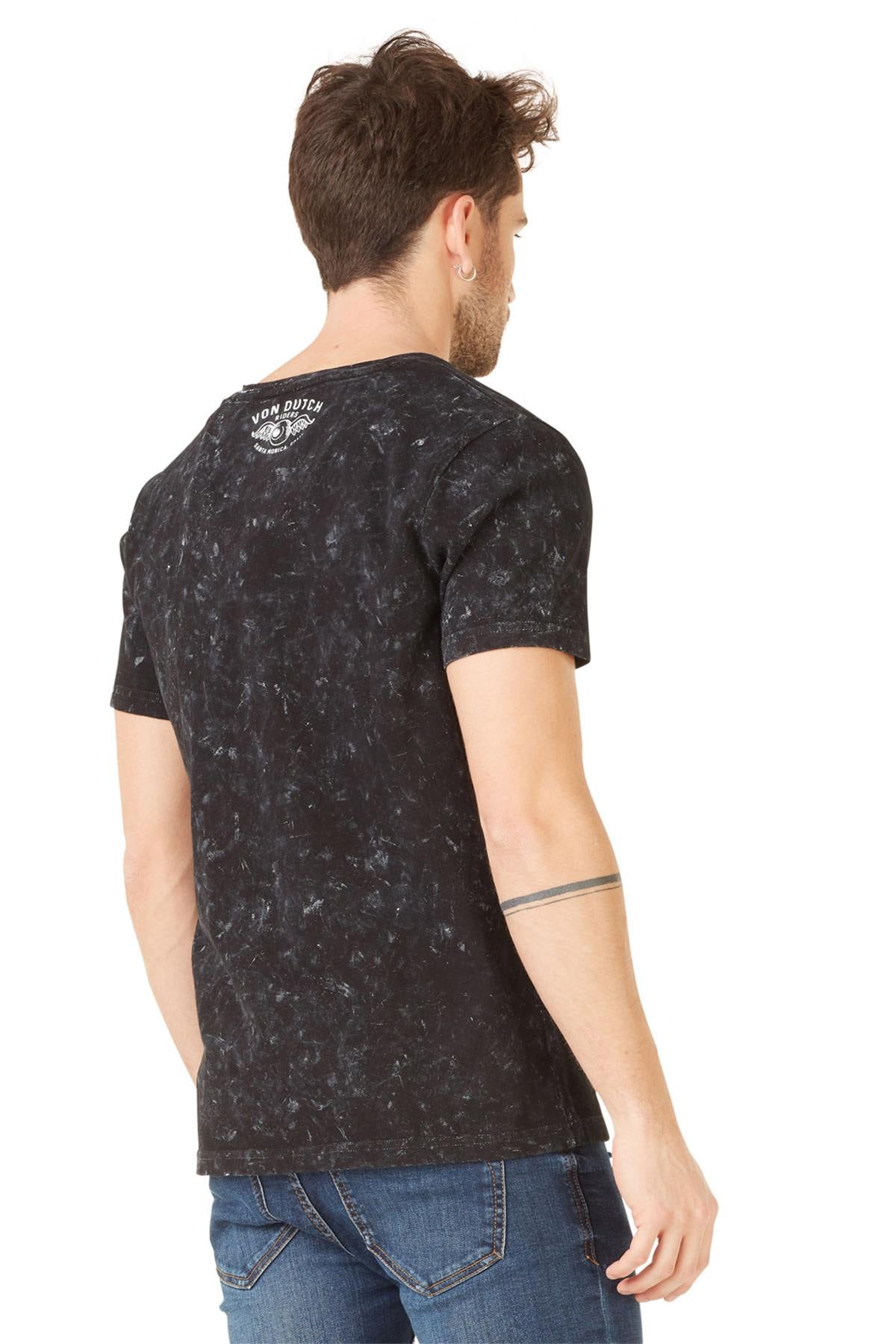 Black vintage used t-shirt - Image n°4