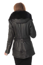 Lambskin and fox fur jacket - Image n°6