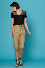 Black lace t-shirt - Image n°3