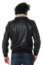 Patched leather bomber jacket - Image n°5