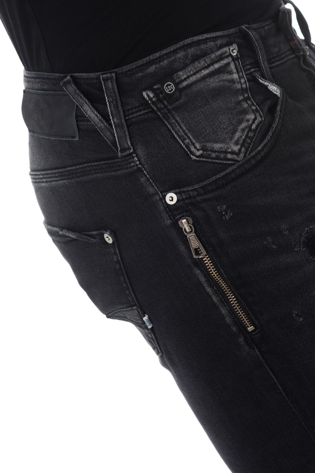 Men's black destroyed jeans - Image n°3