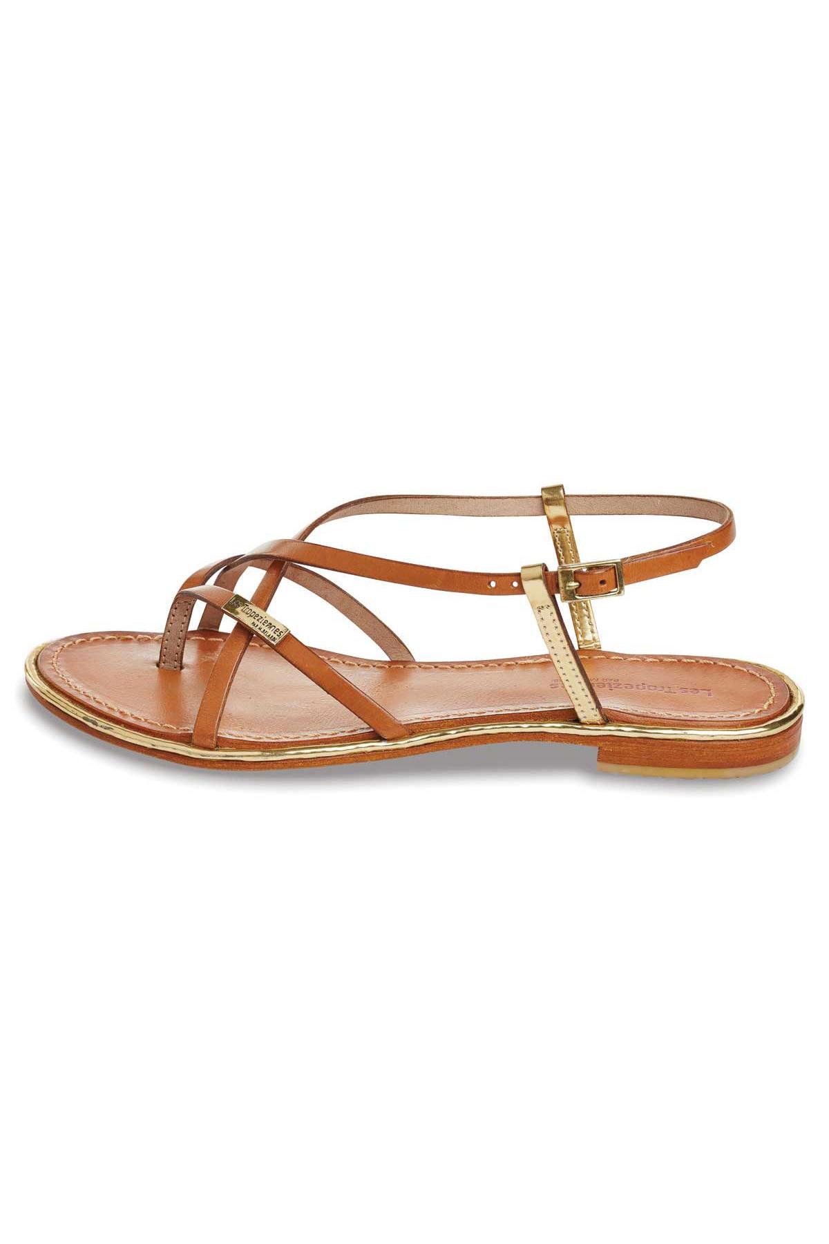Women's tan summer shoe - Image n°2