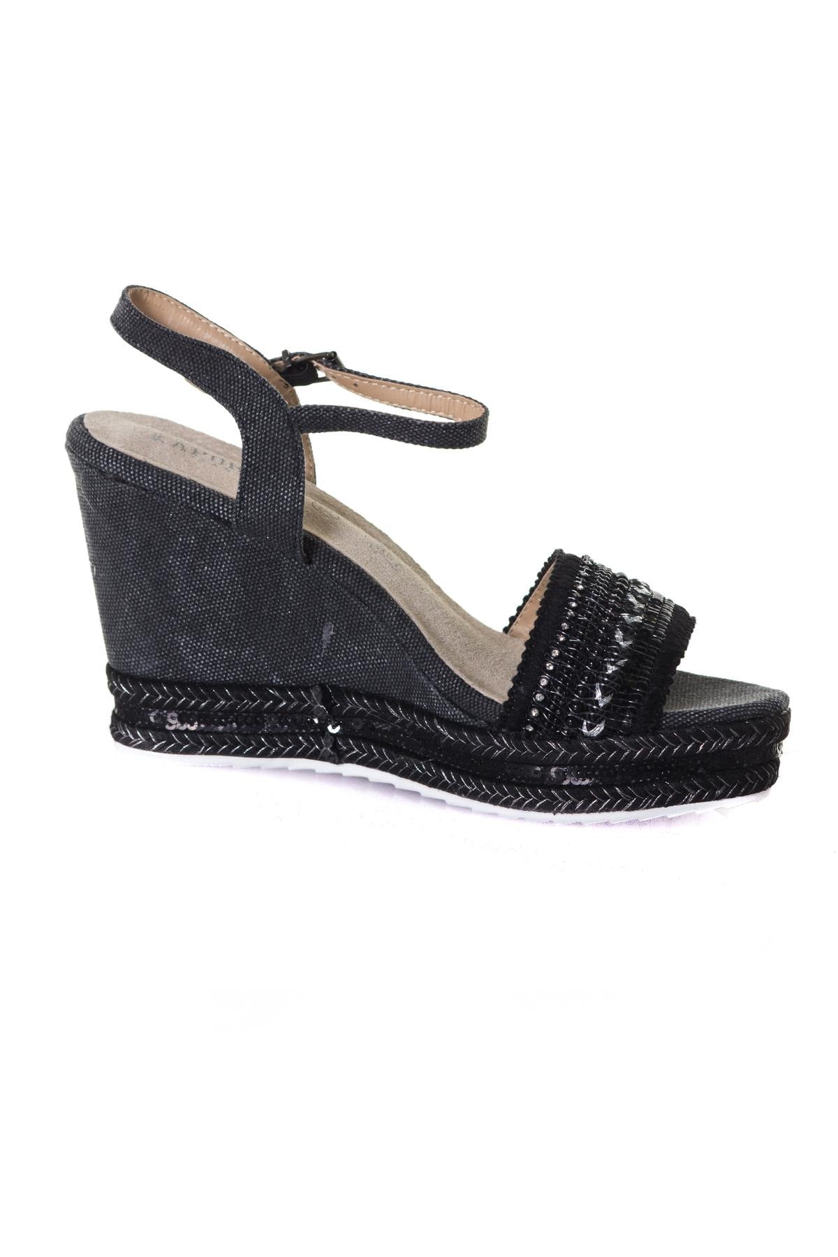 Black women's summer shoes - Image n°2