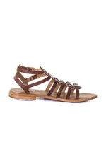 Women's tan summer sandals - Image n°2