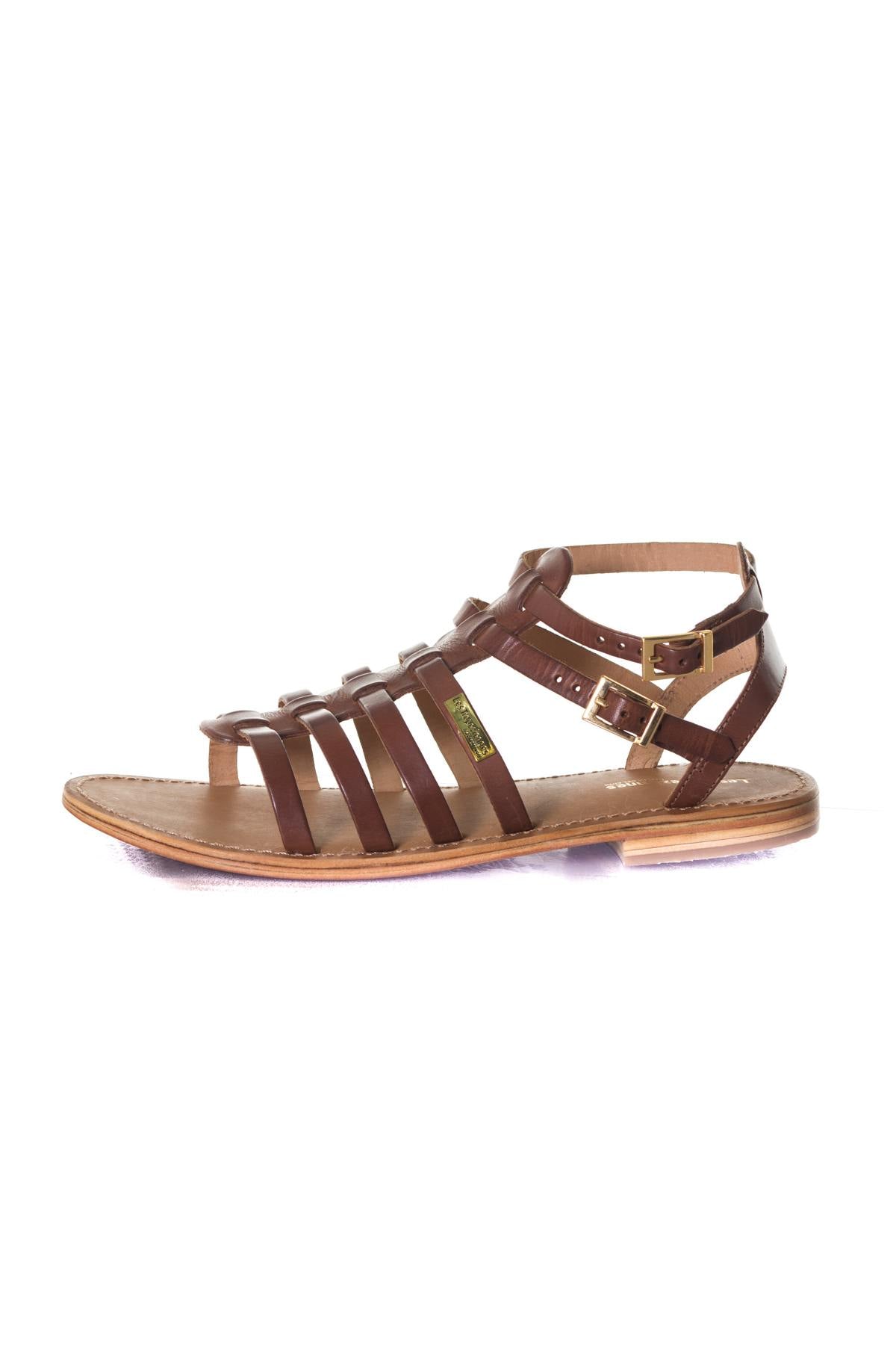 Women's tan summer sandals - Image n°7