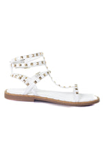 Women's white high-top sandals - Image n°2