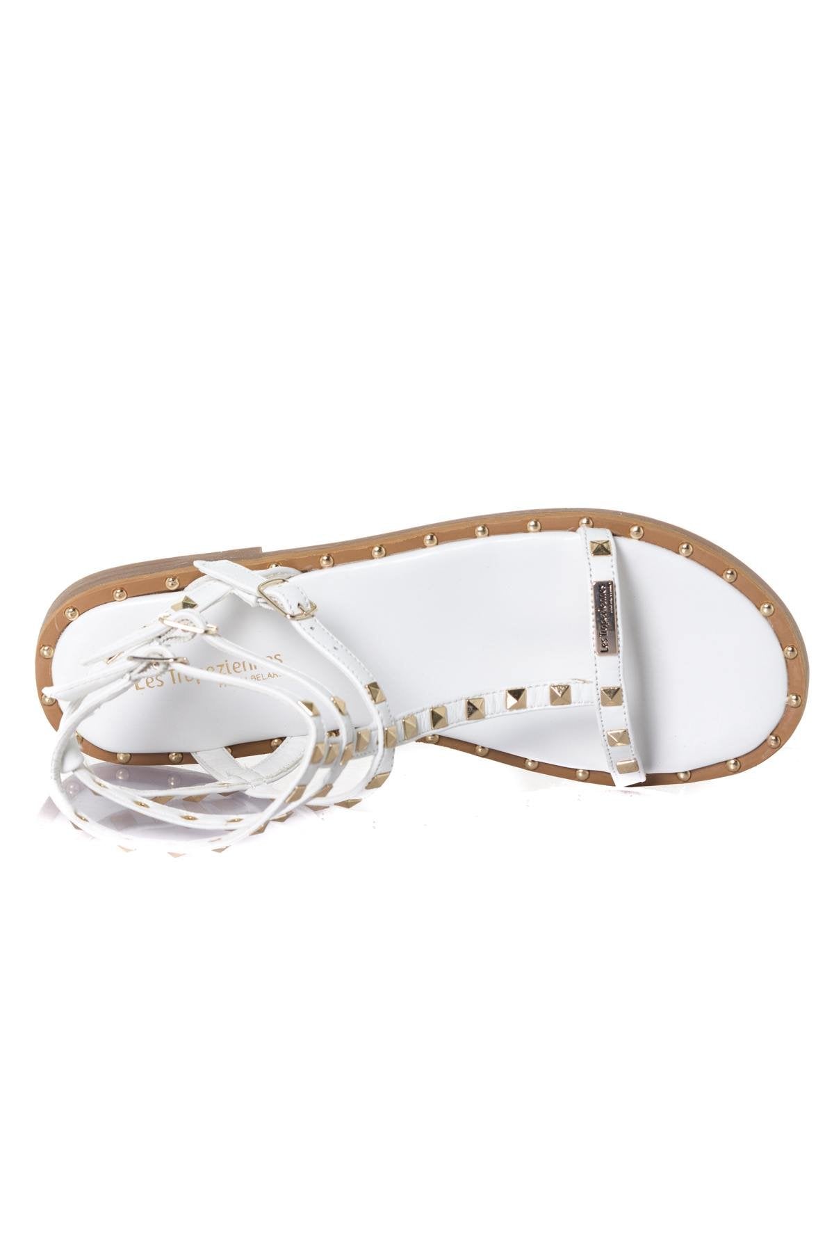 Women's white high-top sandals - Image n°3