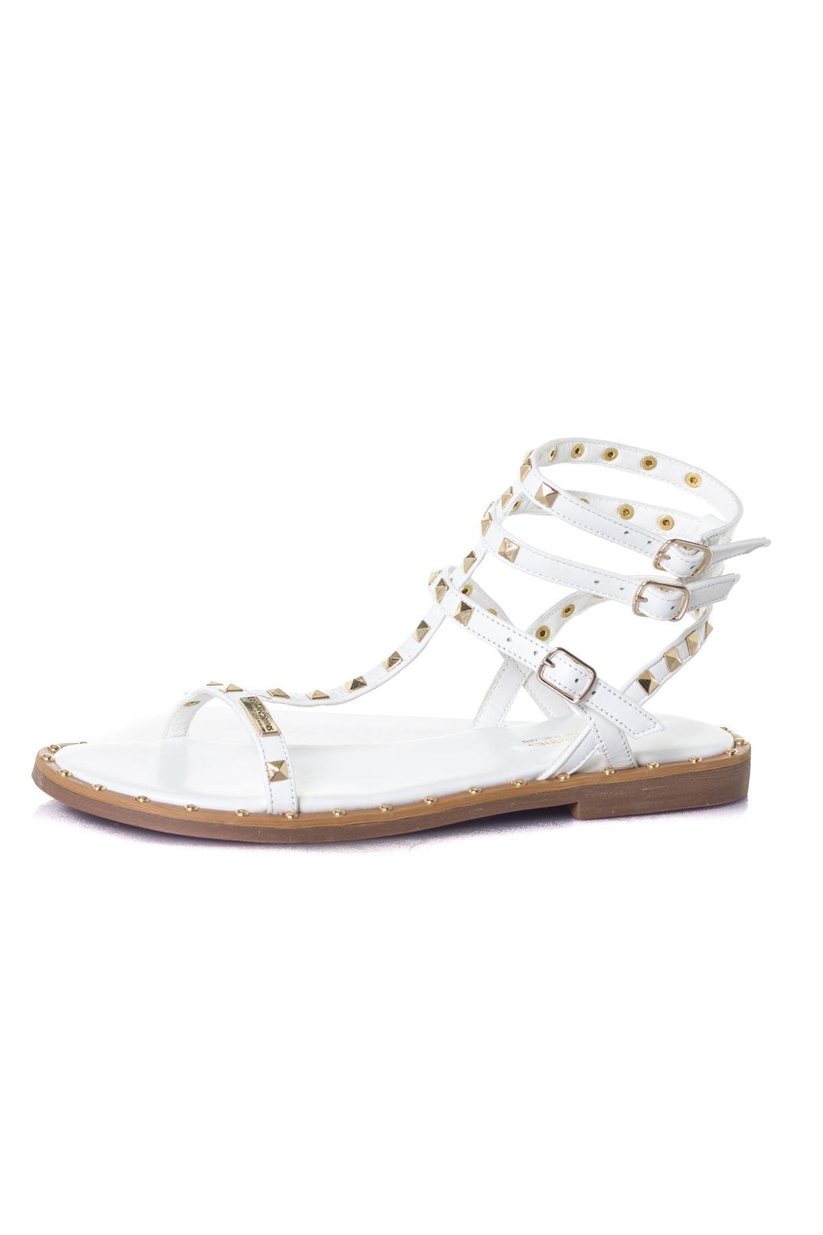 Women's white high-top sandals - Image n°6