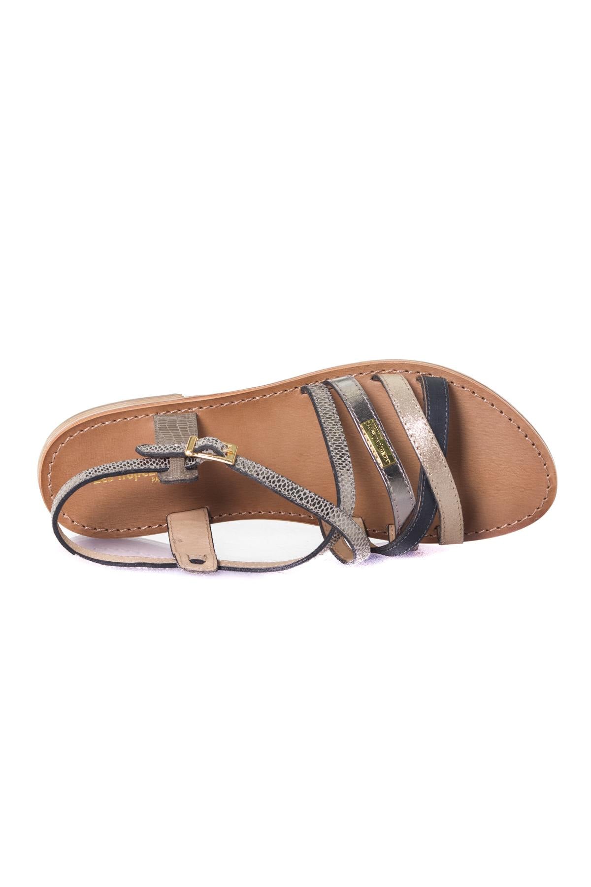Taupe snake sandal - Image n°3