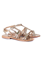 Women's gold summer shoe - Image n°1