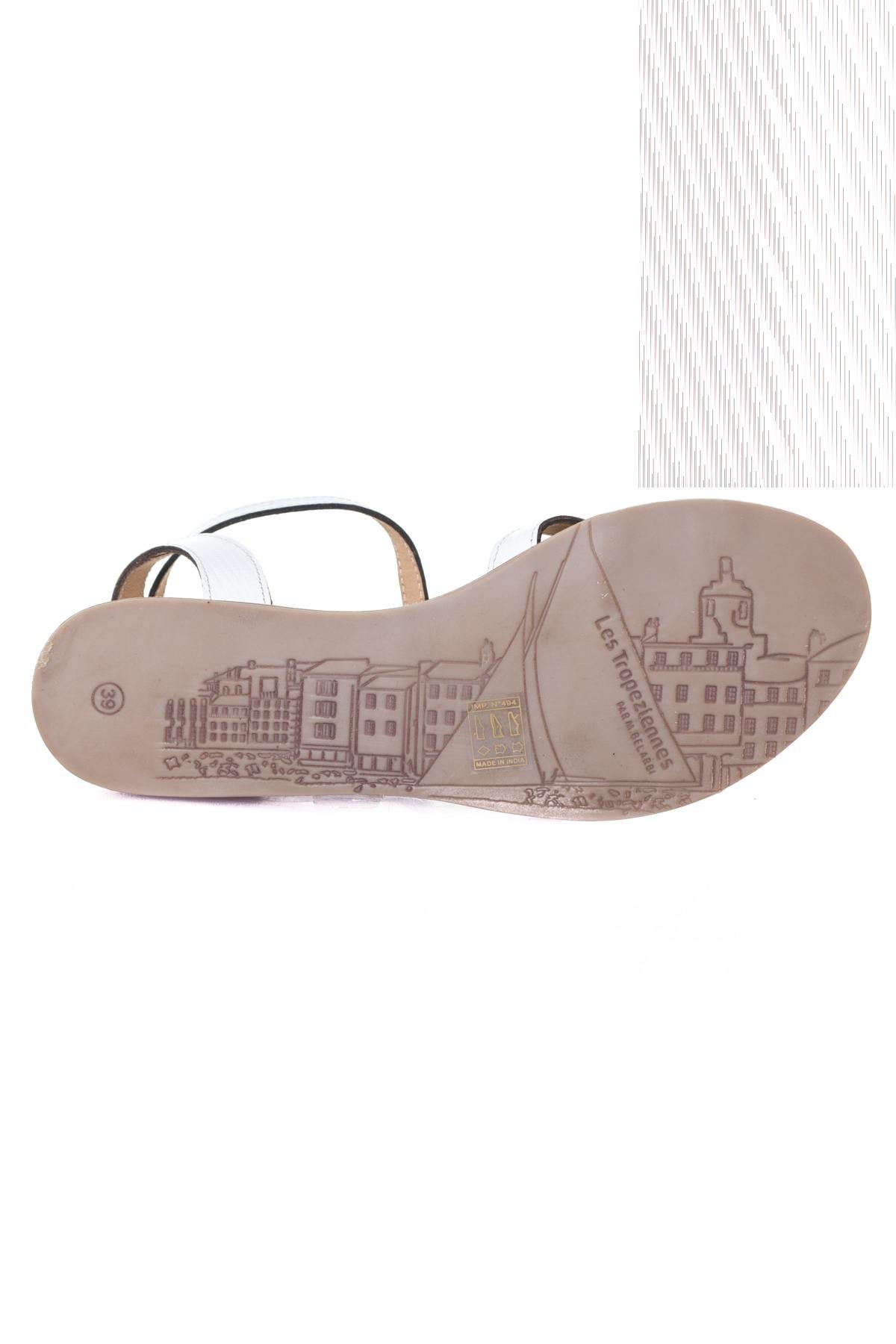 Women's white multi sandals - Image n°4