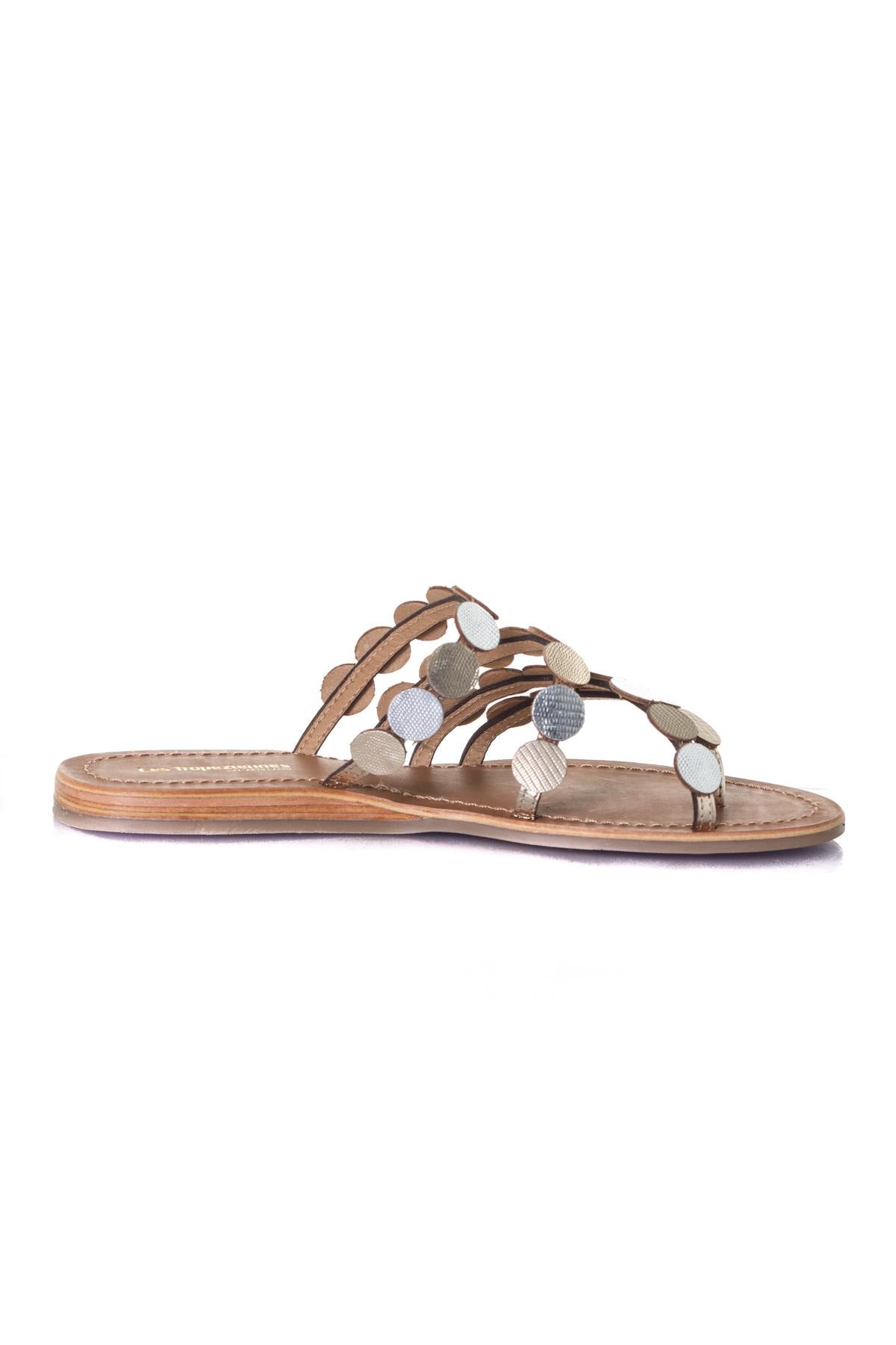 Women's gold summer shoes - Image n°2