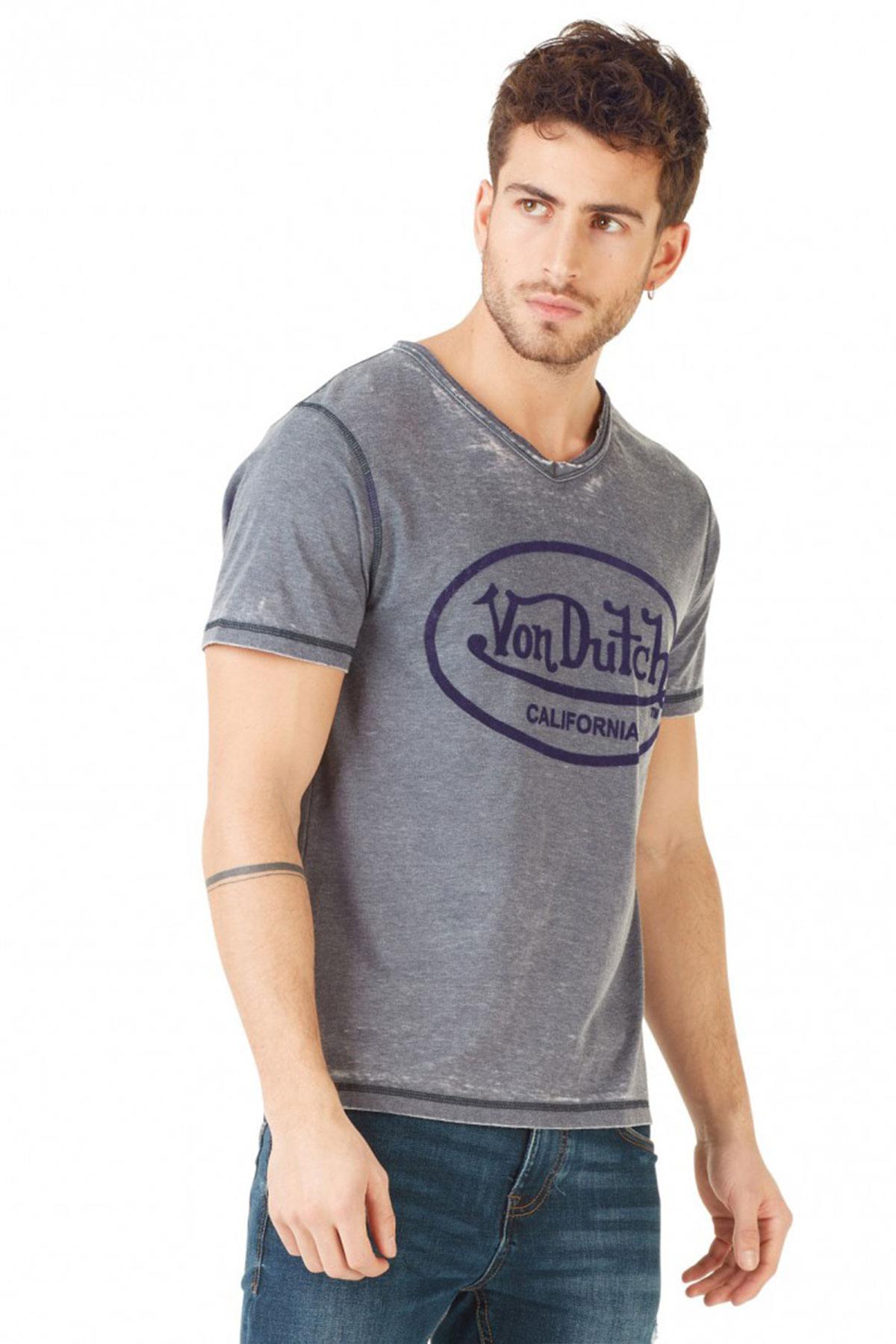 Blue short-sleeved t-shirt - Image n°3