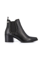 Leather boots with heel - Image n°7
