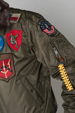 Men's jacket with patches - Image n°8