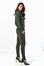 Women's khaki jumpsuit - Image n°4