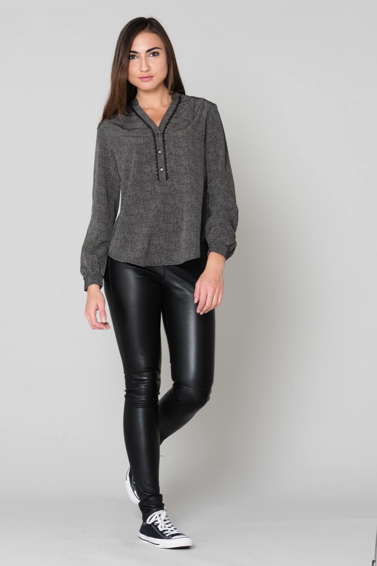 Black polka dot top - Image n°3