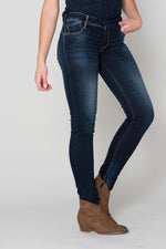 Slim raw blue jeans - Image n°1