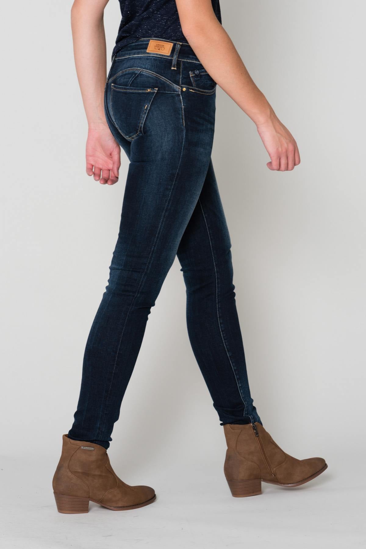Slim raw blue jeans - Image n°6