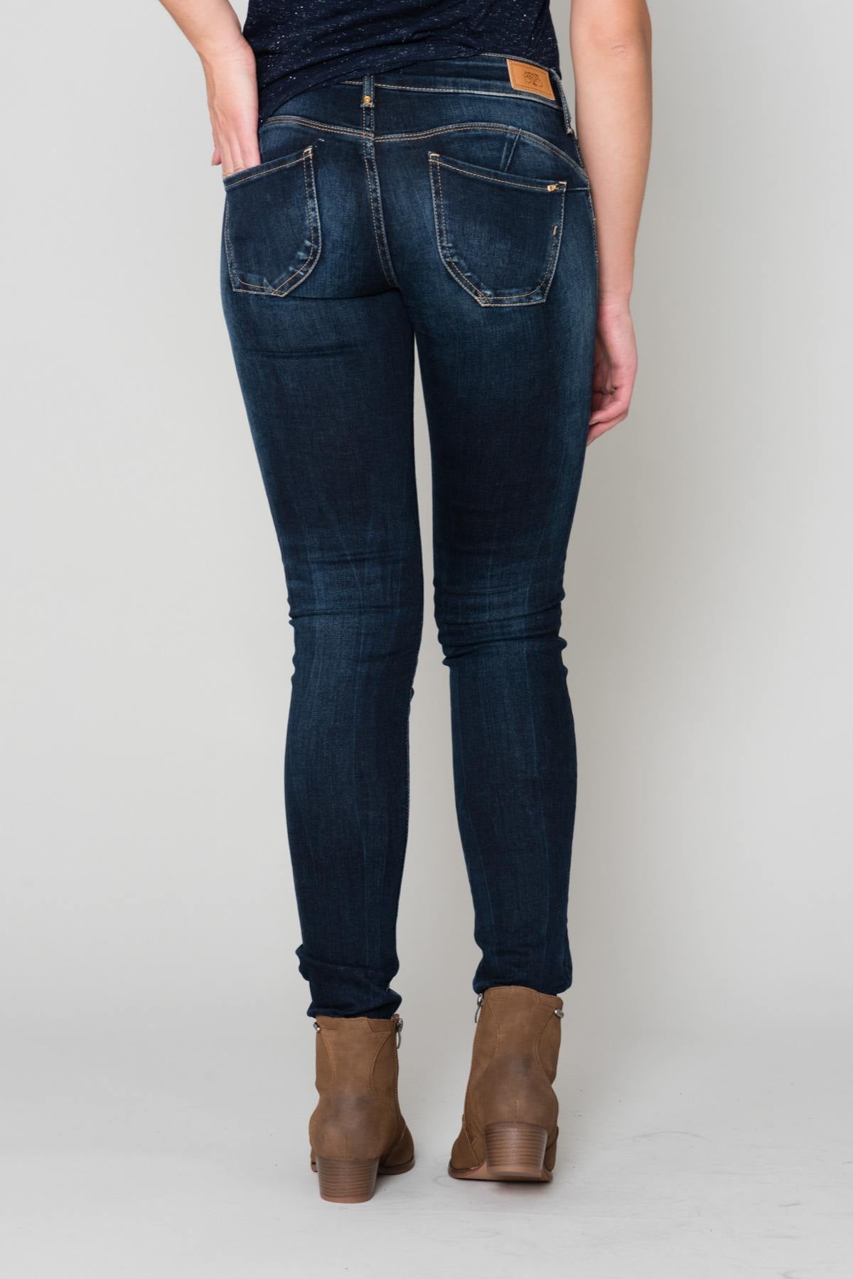 Slim raw blue jeans - Image n°2