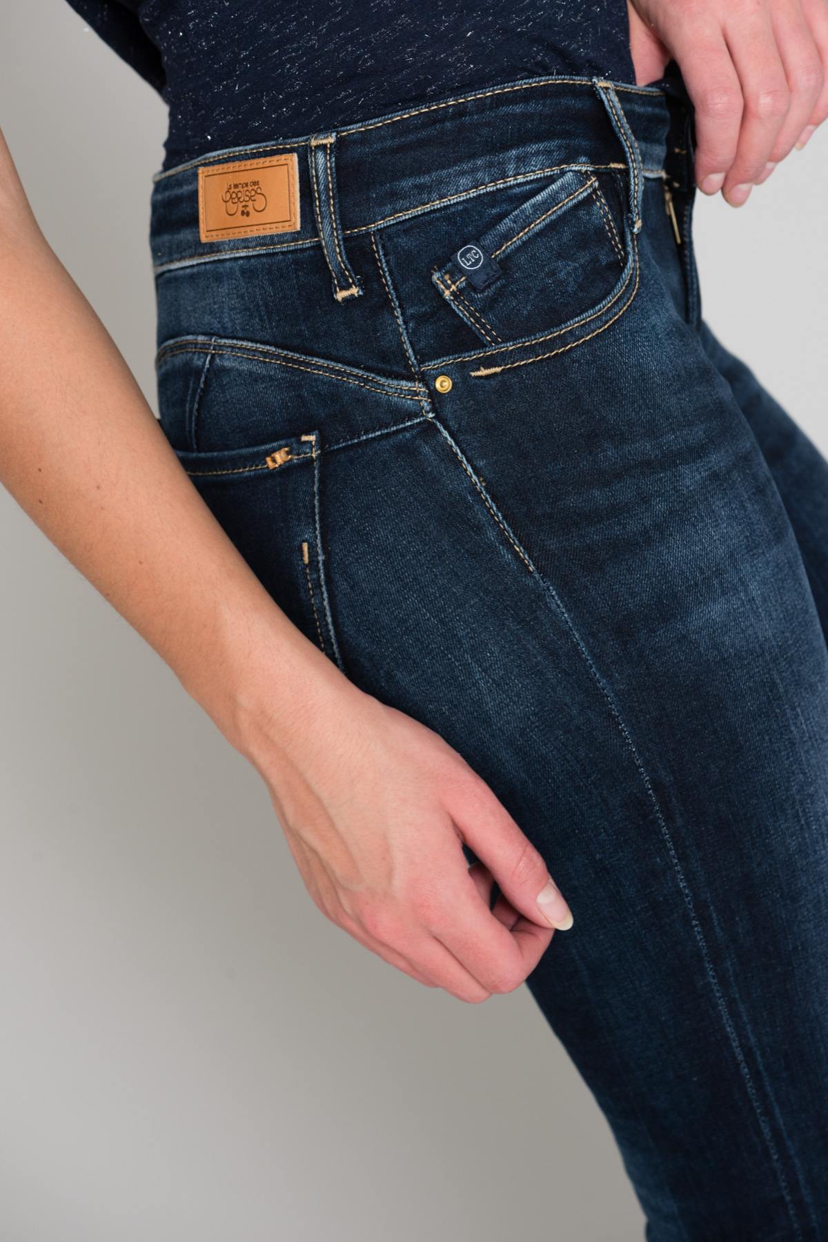 Slim raw blue jeans - Image n°3