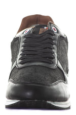 Black and brown lace-up sneakers - Image n°5