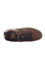 Men's brandy and navy shoes - Image n°3