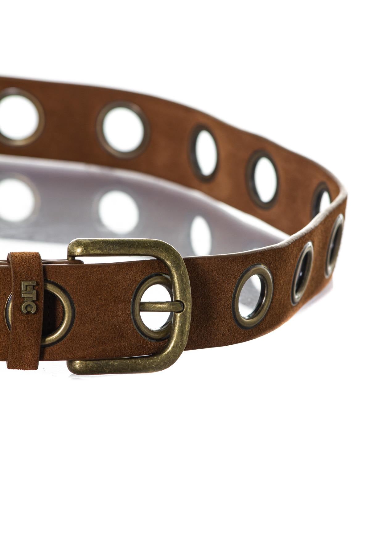 Cognac leather belt - Image n°2