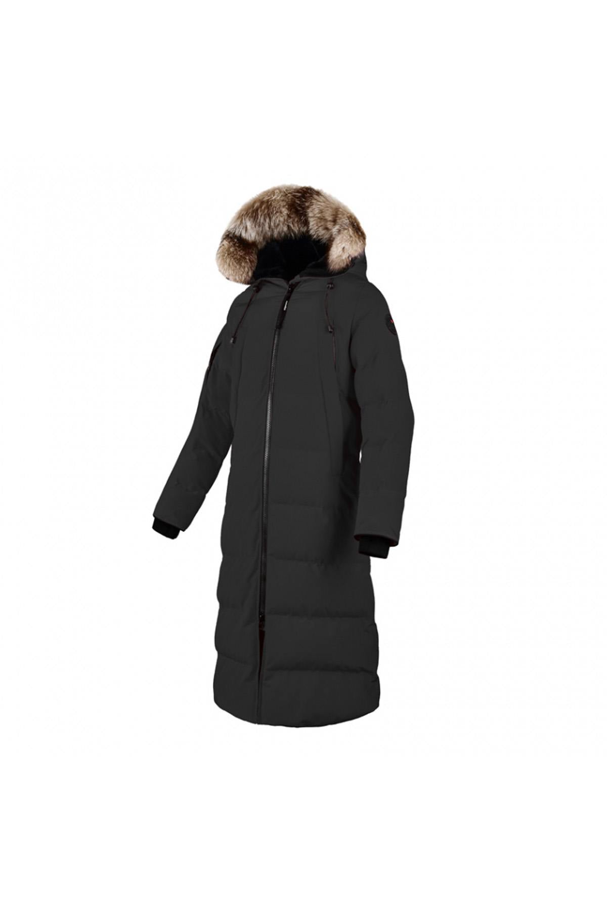 Women's long black jacket - Image n°10