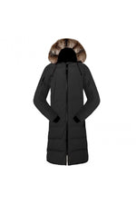 Women's long black jacket - Image n°9