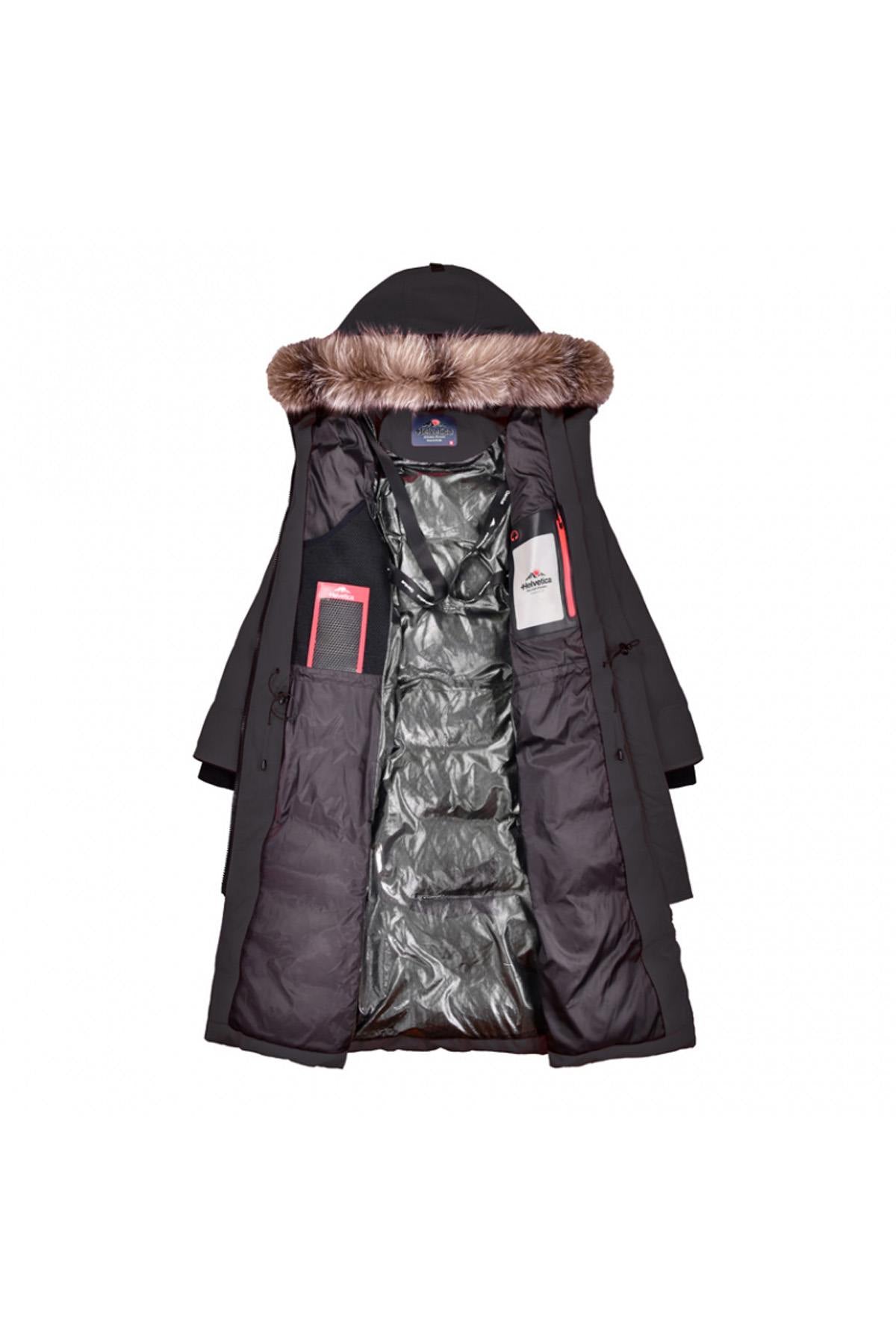 Women's long black jacket - Image n°11