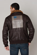 Brown aviator with patches - Image n°5