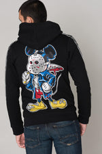 Black Mickey sweatshirt with rhinestones - Image n°1
