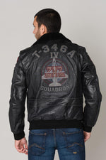Dark gray aviator with patches - Image n°7
