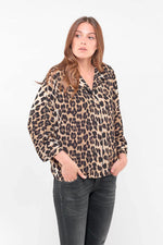 Leopard print blouse - Image n°1
