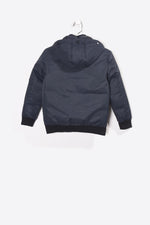 Boys' warm navy blue hooded jacket - Image n°4