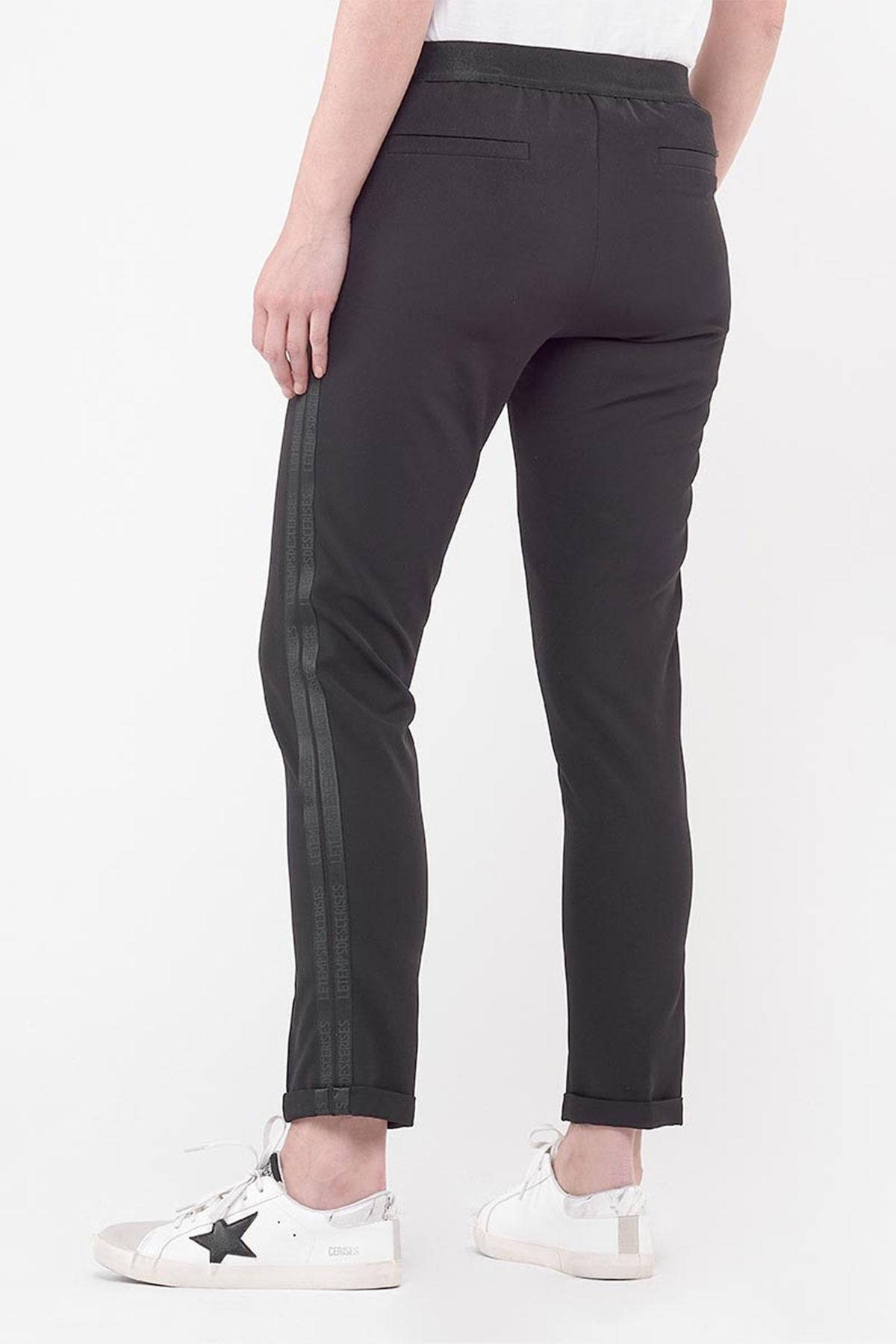Women's black polyester pants - Image n°2