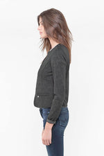 Black zipped jacket with pockets - Image n°4