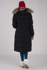 Women's long black jacket - Image n°3