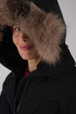 Women's long black jacket - Image n°6