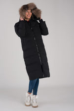 Women's long black jacket - Image n°7