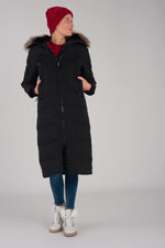 Women's long black jacket - Image n°8