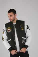 Khaki and white American teddy jacket - Image n°4