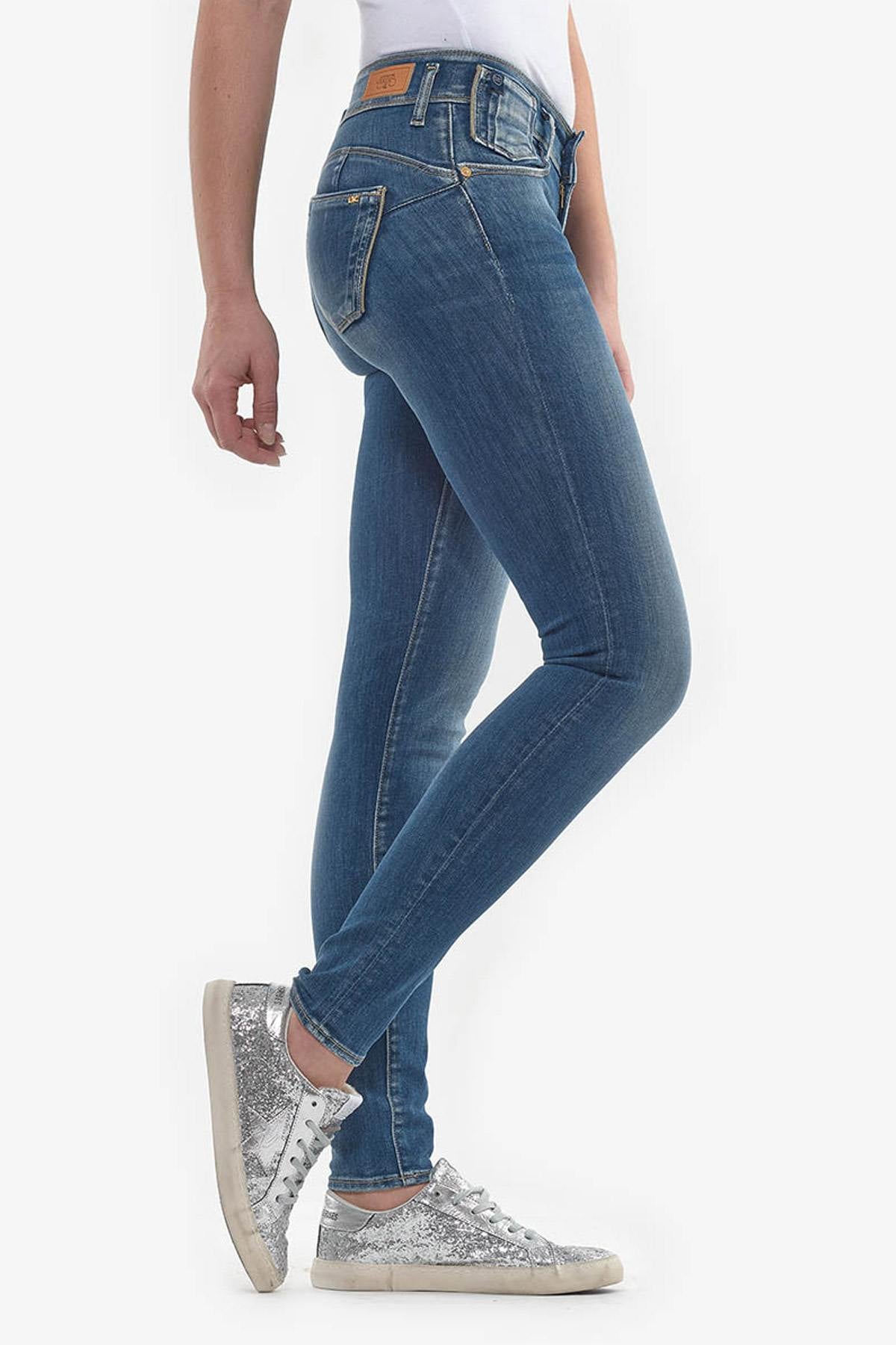 Slim fit stretch jeans with push-up effect - Image n°2