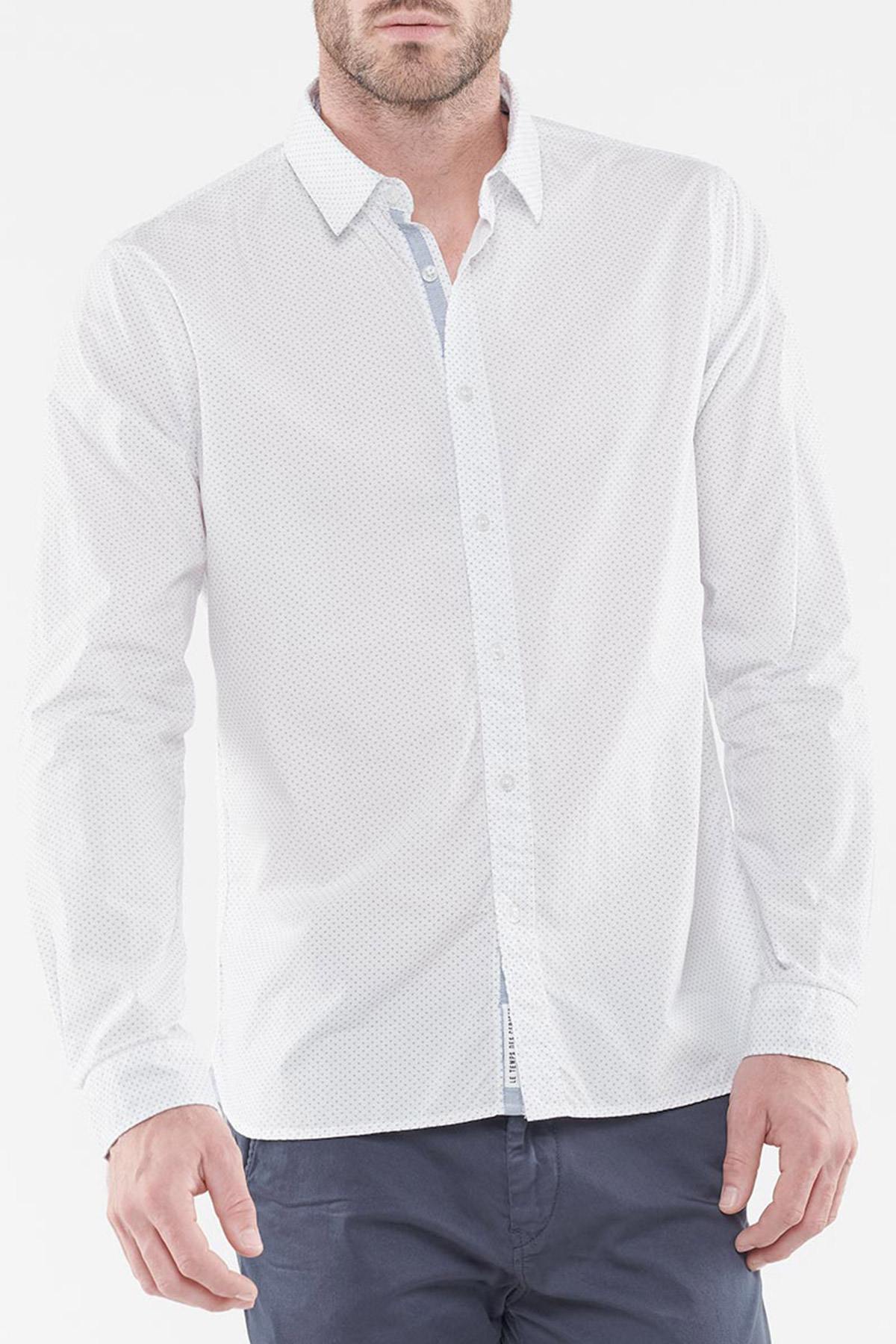 White simple pattern shirt - Image n°3