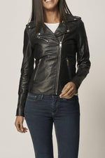 Black perfecto without belt for women - Image n°1