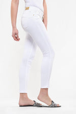 White slim jeans with push-up buttocks - Image n°1