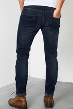 Slim fit vintage blue jeans - Image n°3