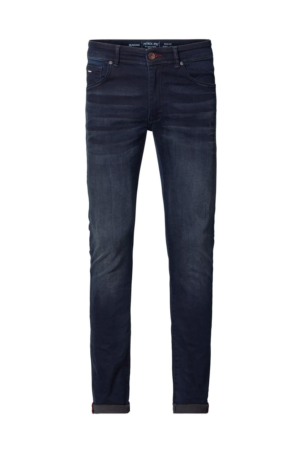 Slim fit vintage blue jeans - Image n°4
