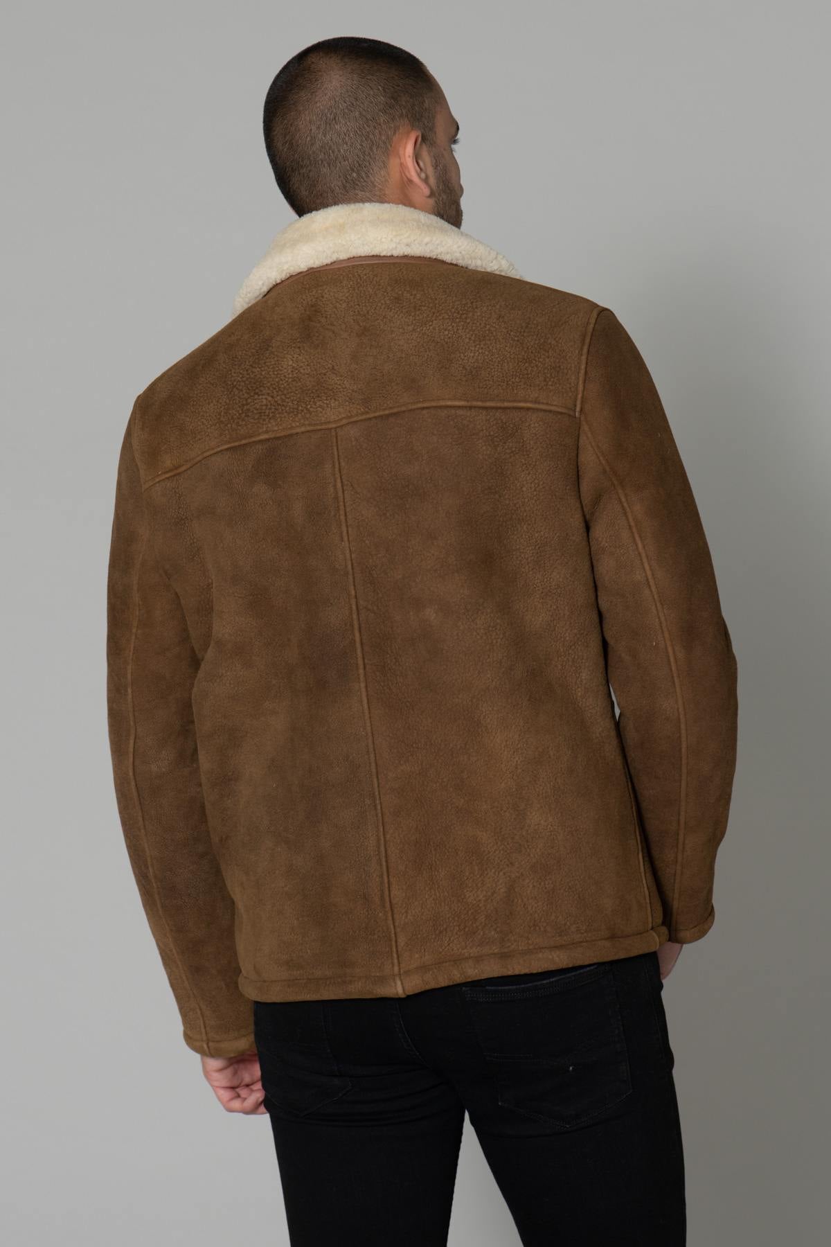 Men's shearling jacket - Image n°5